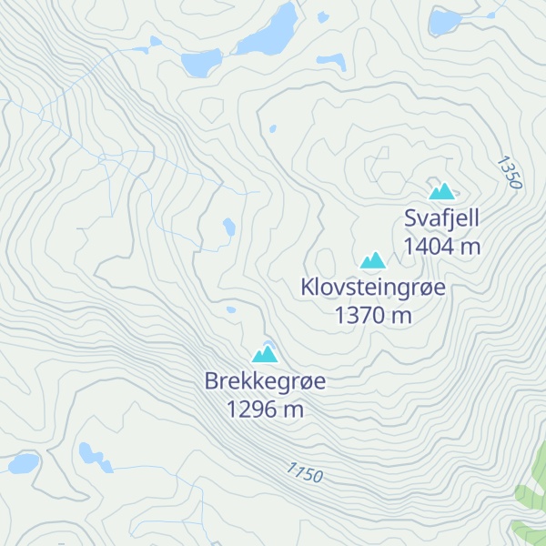 Map of Lisveinbufjell