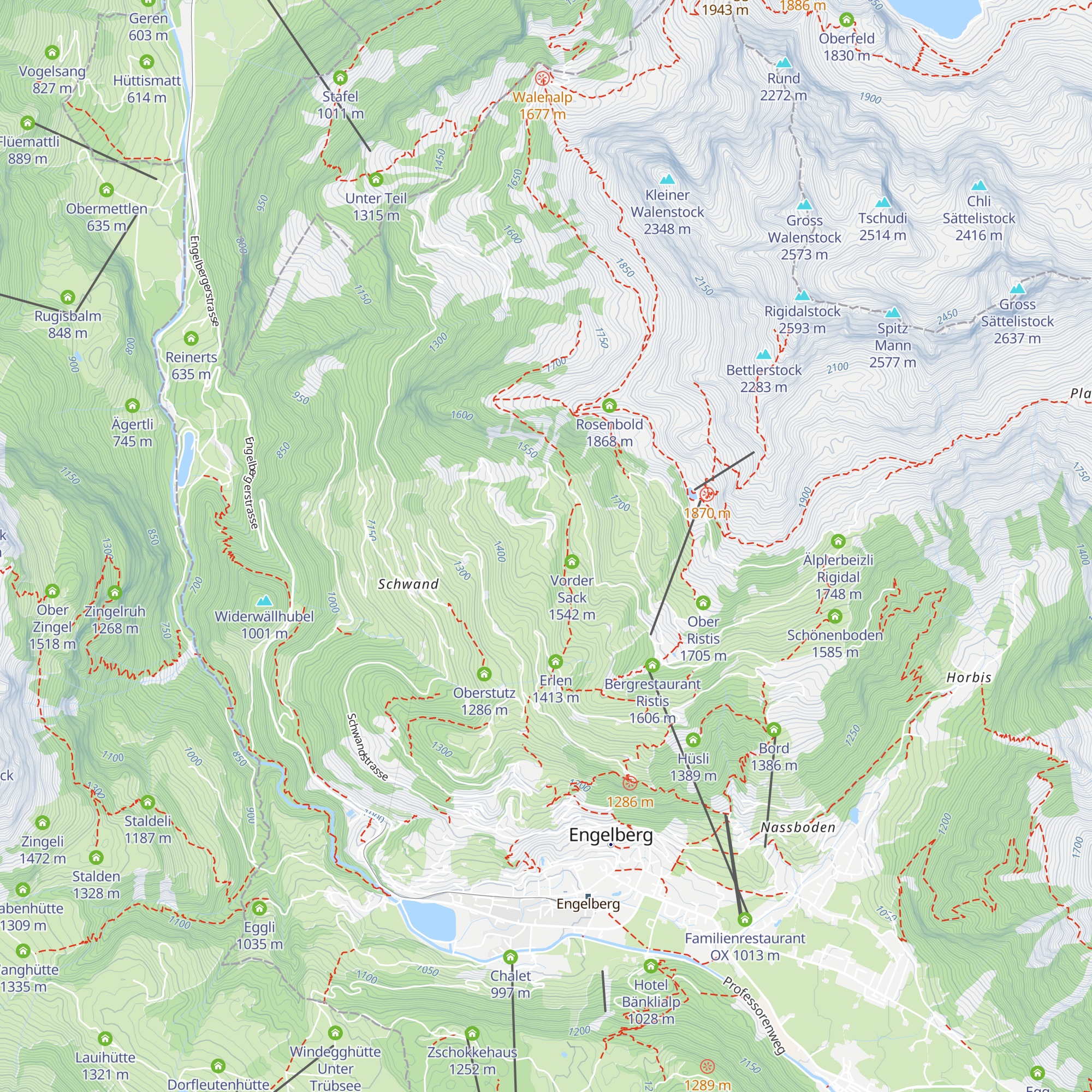 Alpkäserei Langenboden map