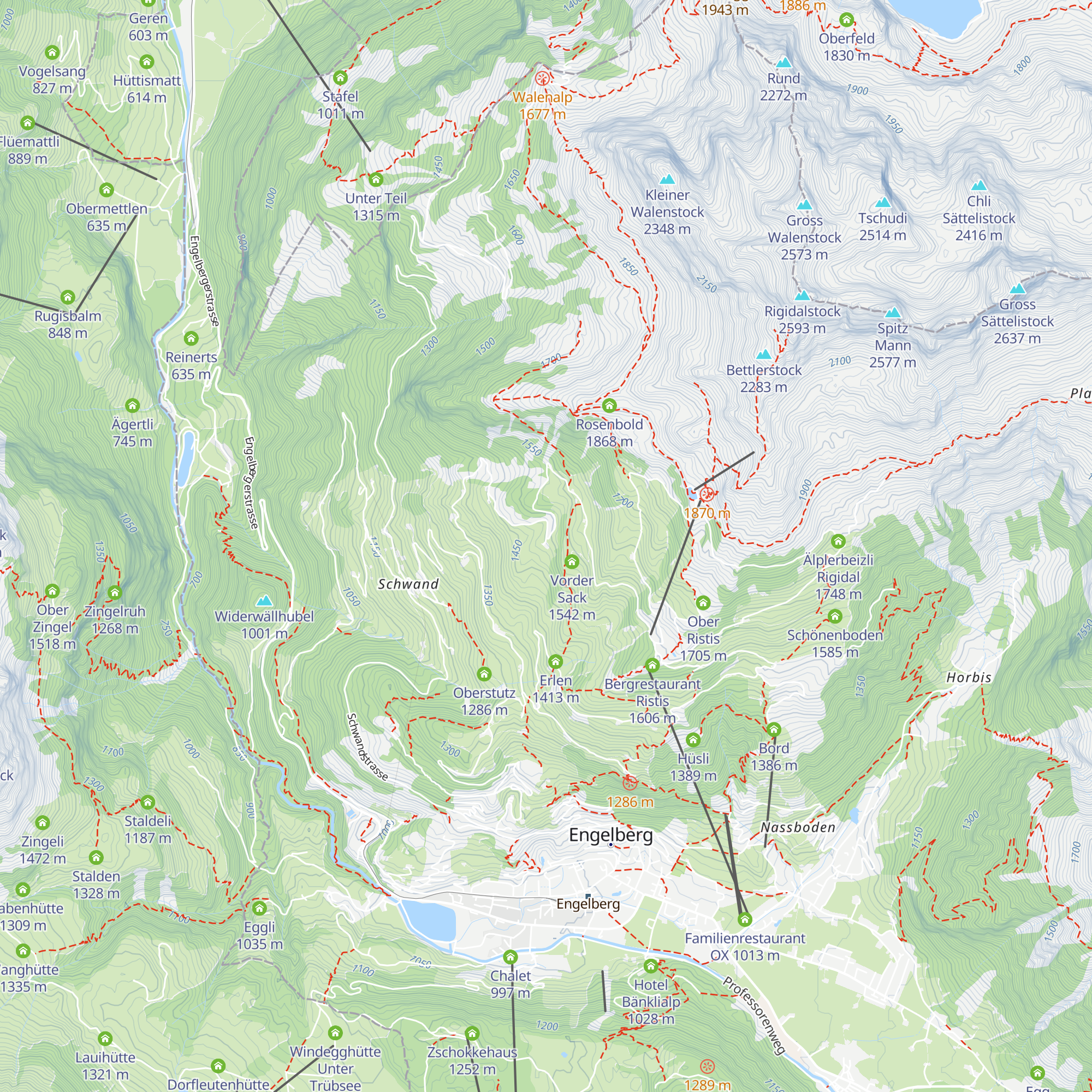 Alpkäserei Langenboden map
