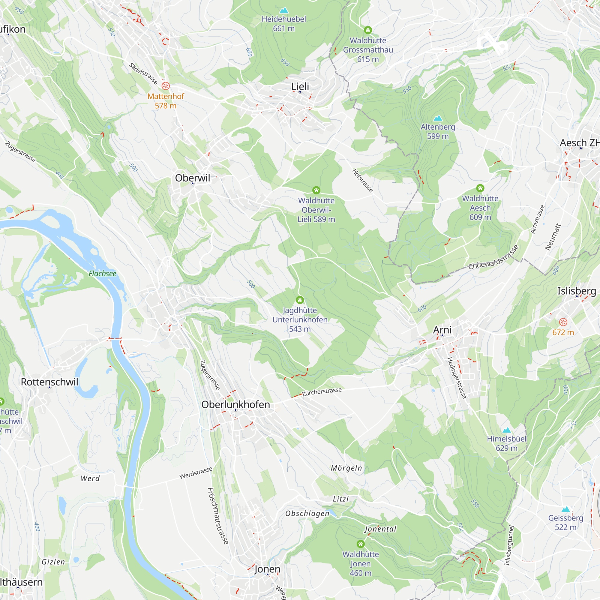 Jagdhütte Unterlunkhofen map