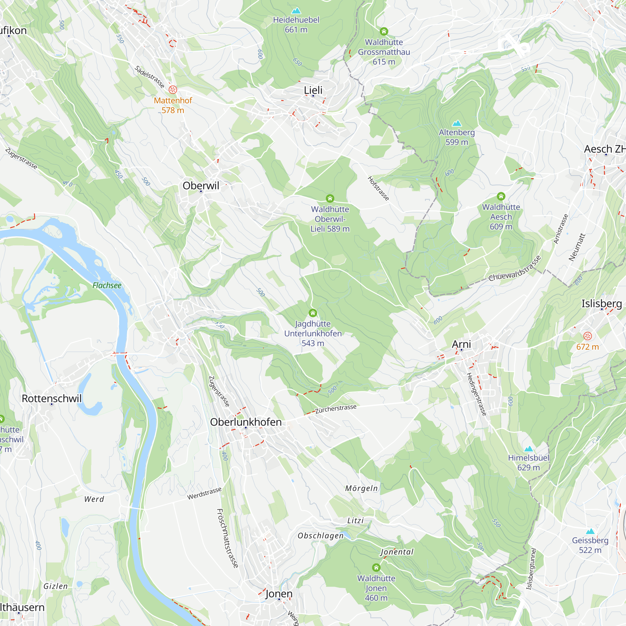 Jagdhütte Unterlunkhofen map