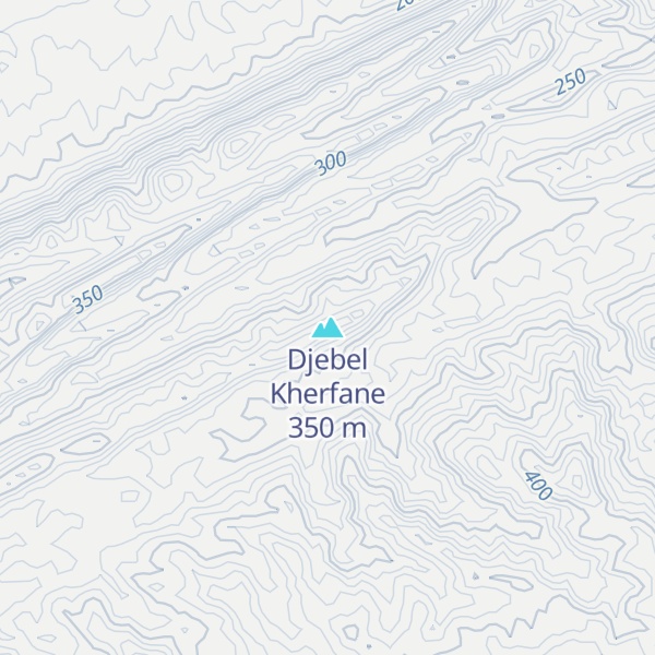 Map of Djebel Kherfane