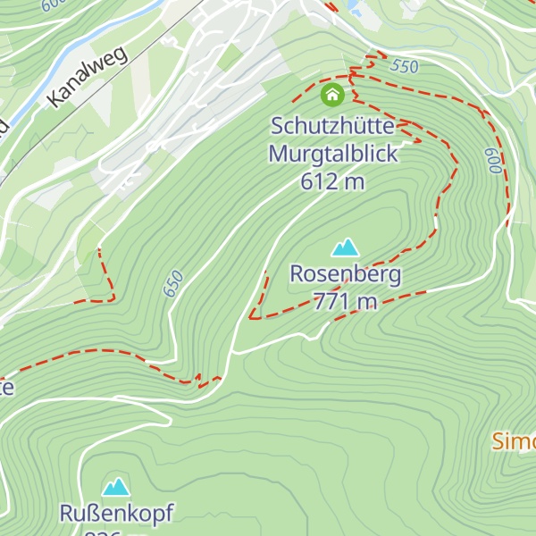 Map of Neue Zimmerplatzhütte