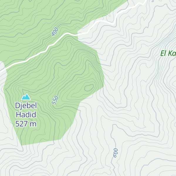 Map of Djebel el Maouguene
