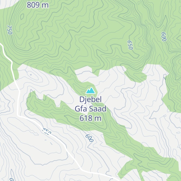 Map of Djebel Gfa Saad