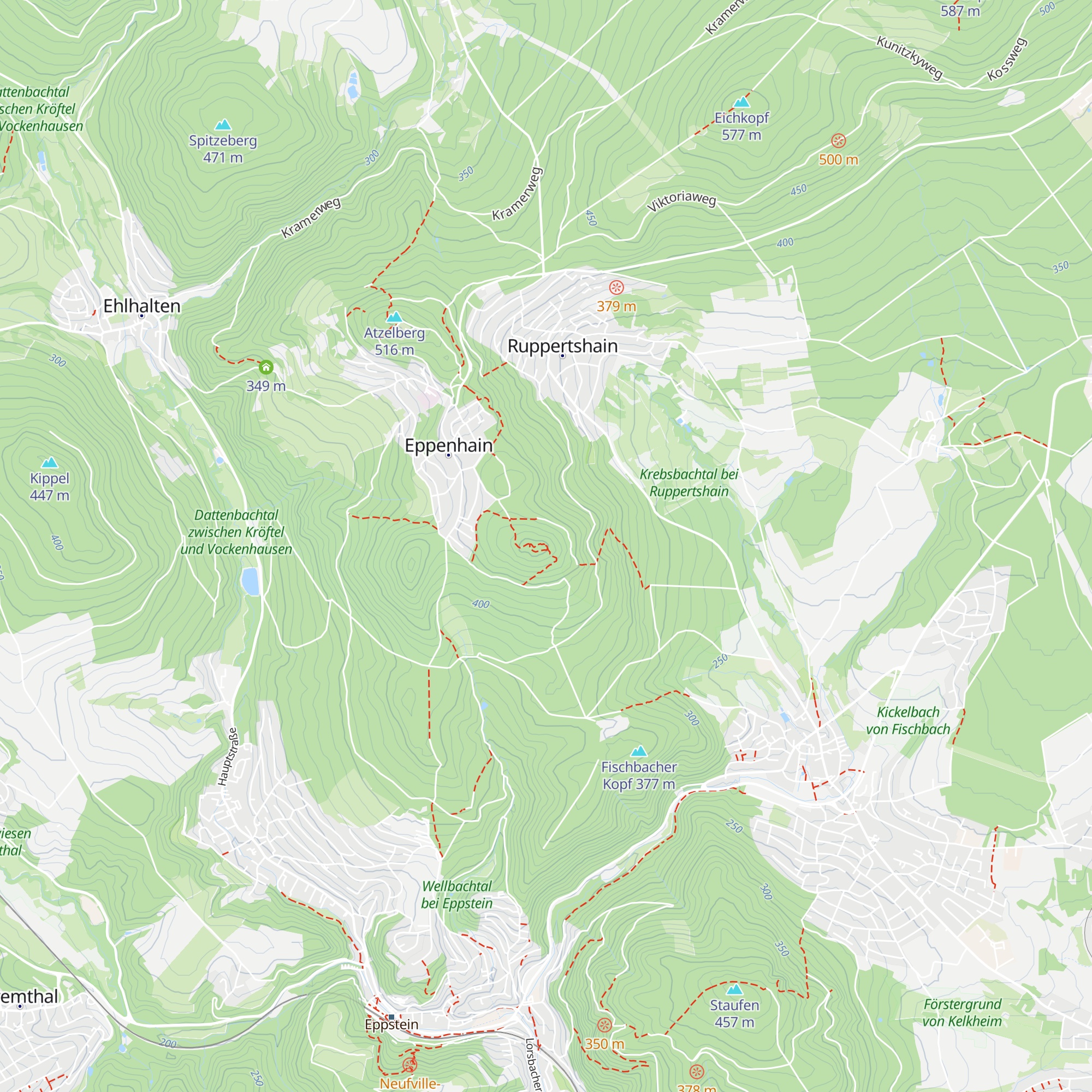 Rossert-Hütte map