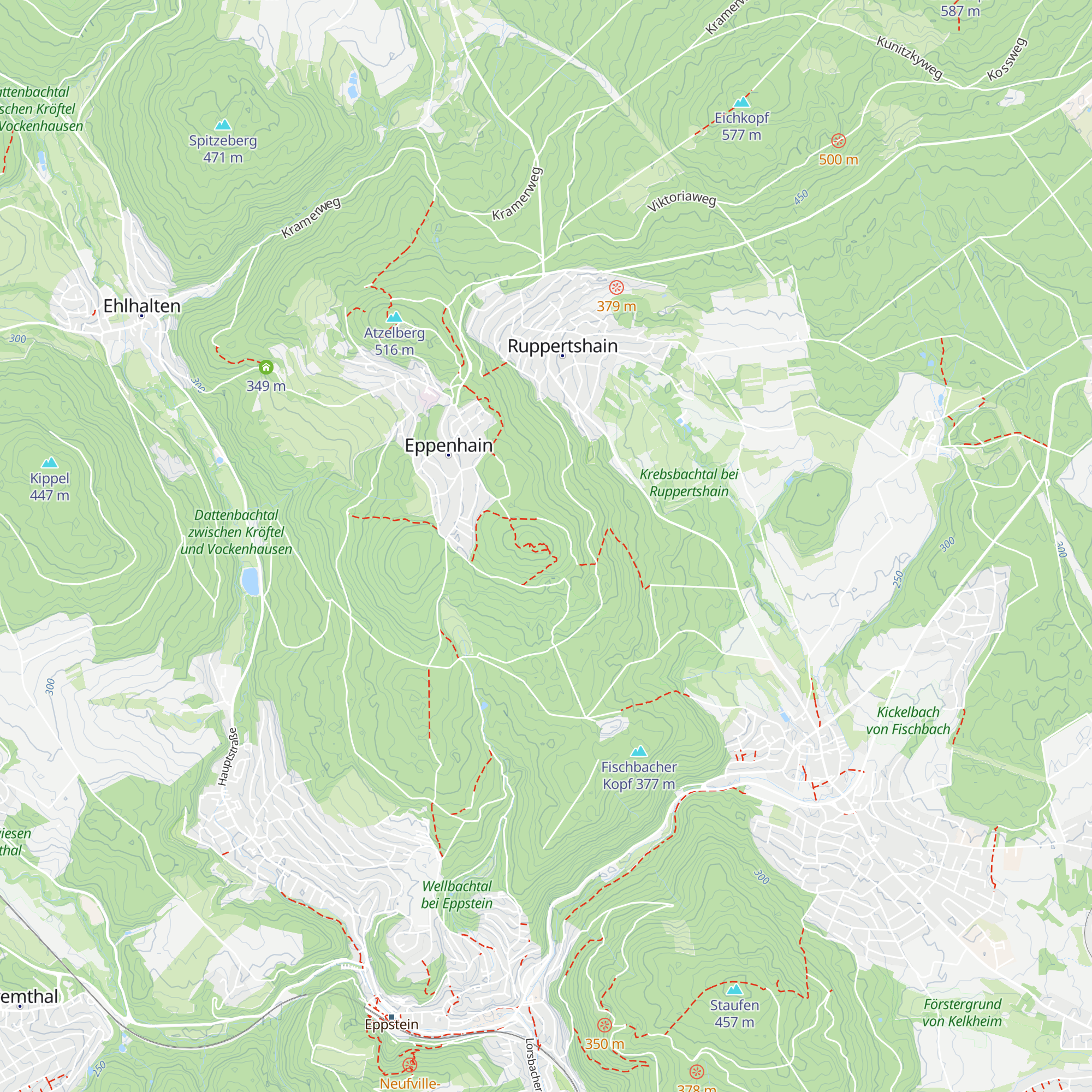 Rossert-Hütte map