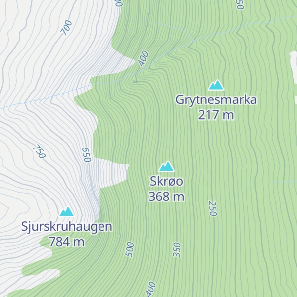 Map of Ytre Steinspranget