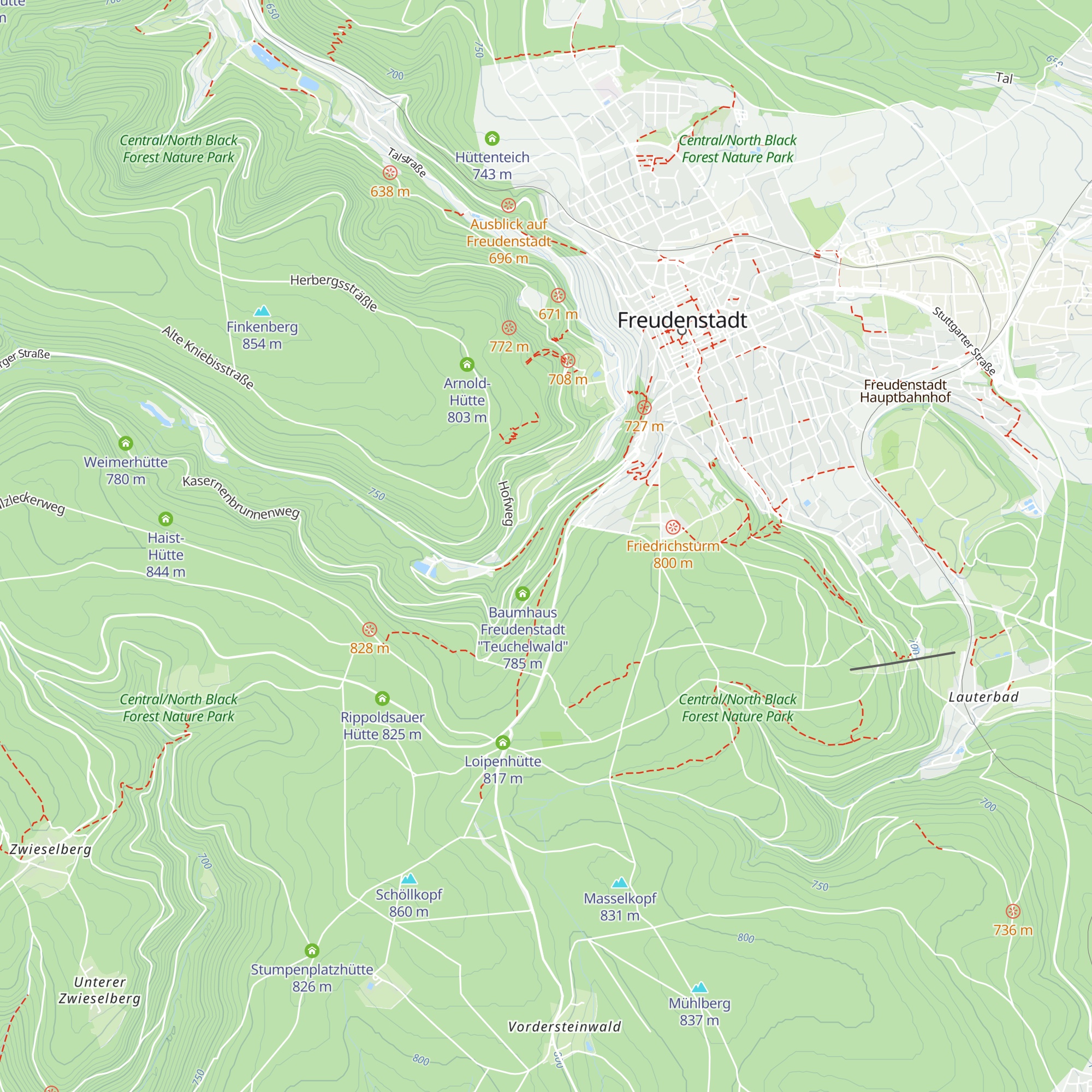 Tannenhütte map