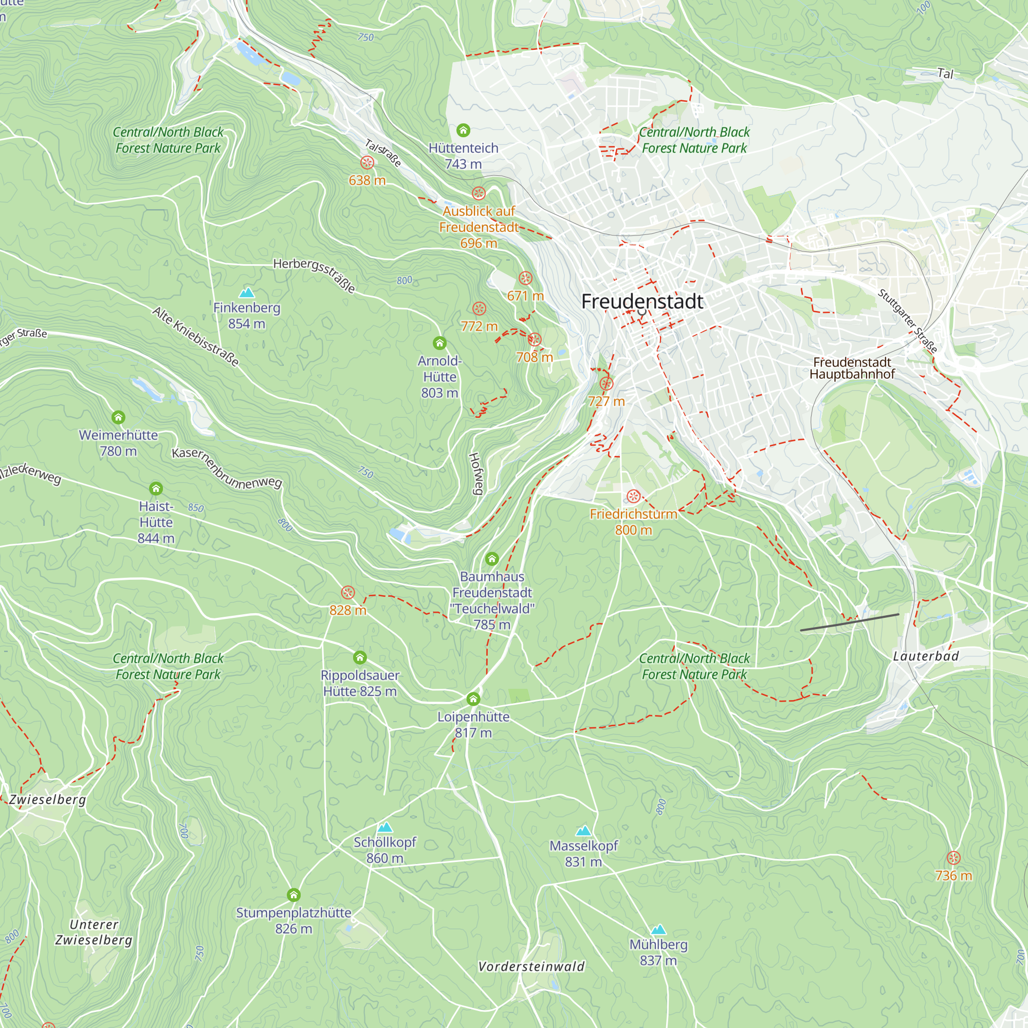 Tannenhütte map