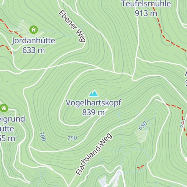 Map of Vogelhartskopf