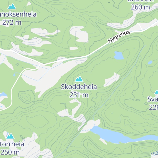 Map of Skoddeheia