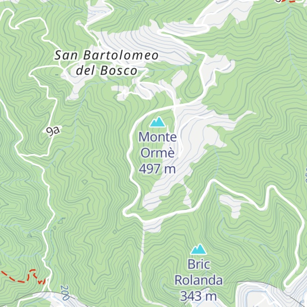 Map of Monte Malpasso
