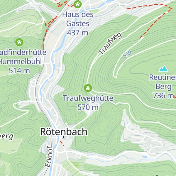 Map of Traufweghütte