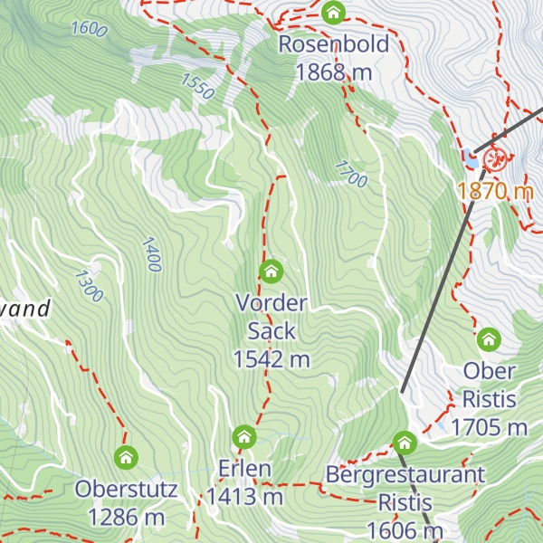Map of Vorder Sack