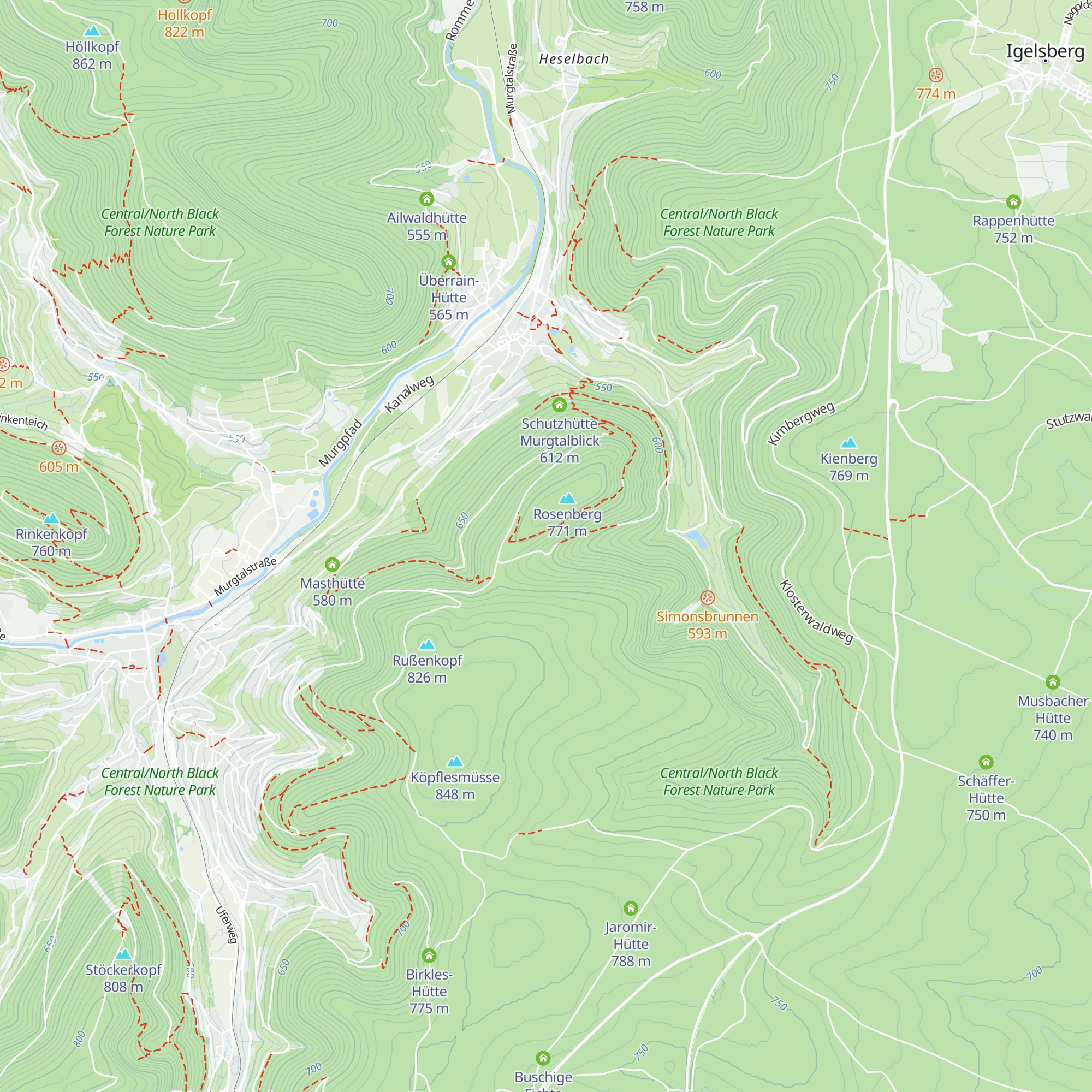 Scheidgrundhütte map