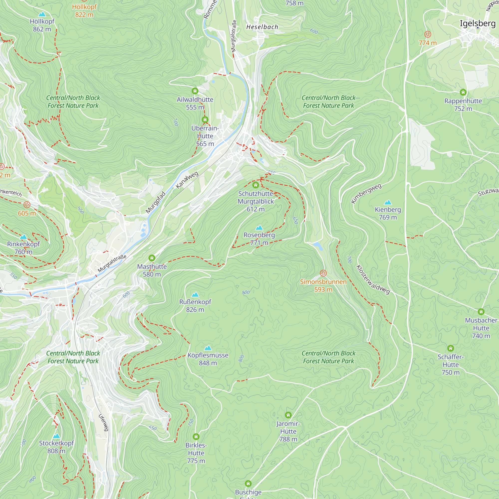 Scheidgrundhütte map