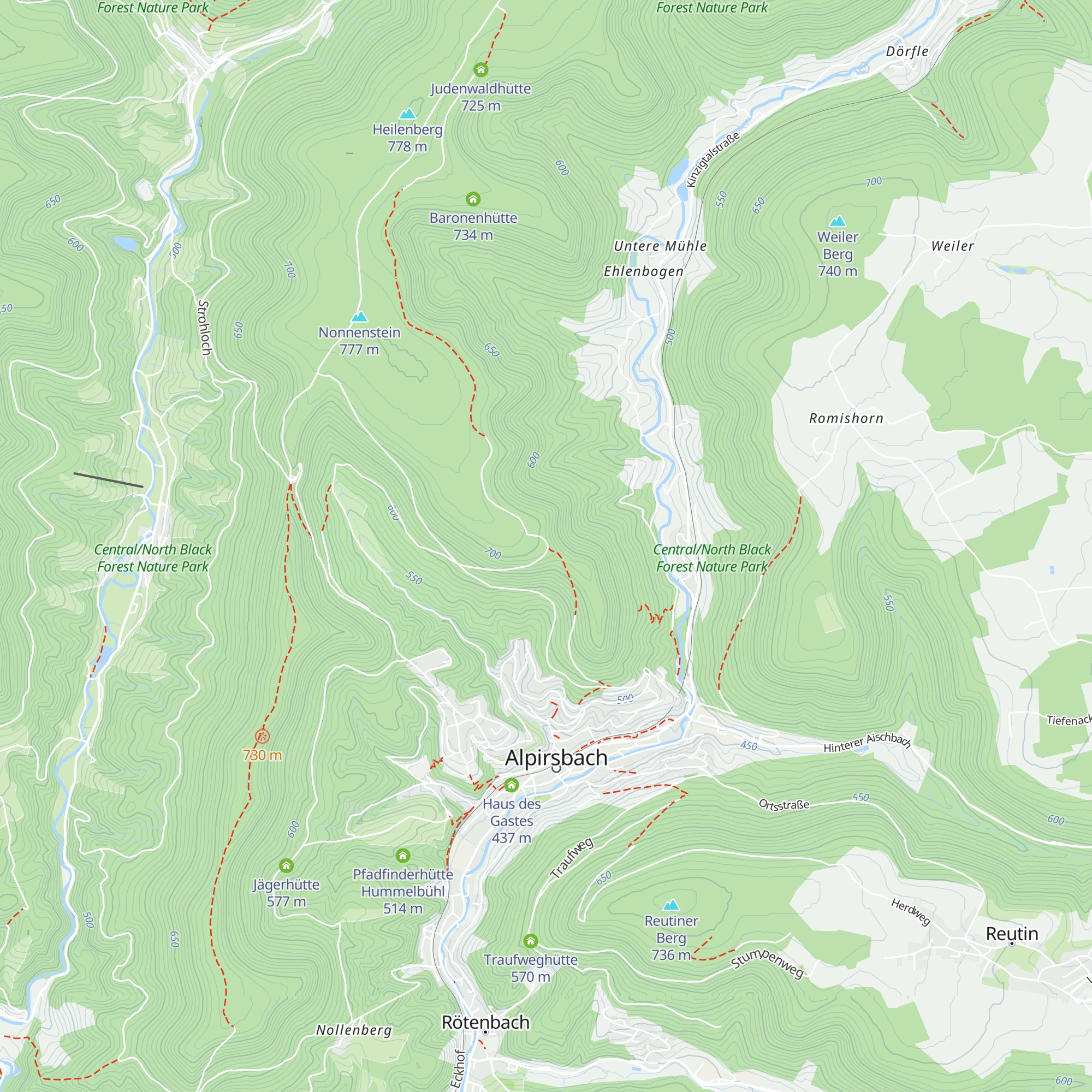 Heilenbergerhütte map