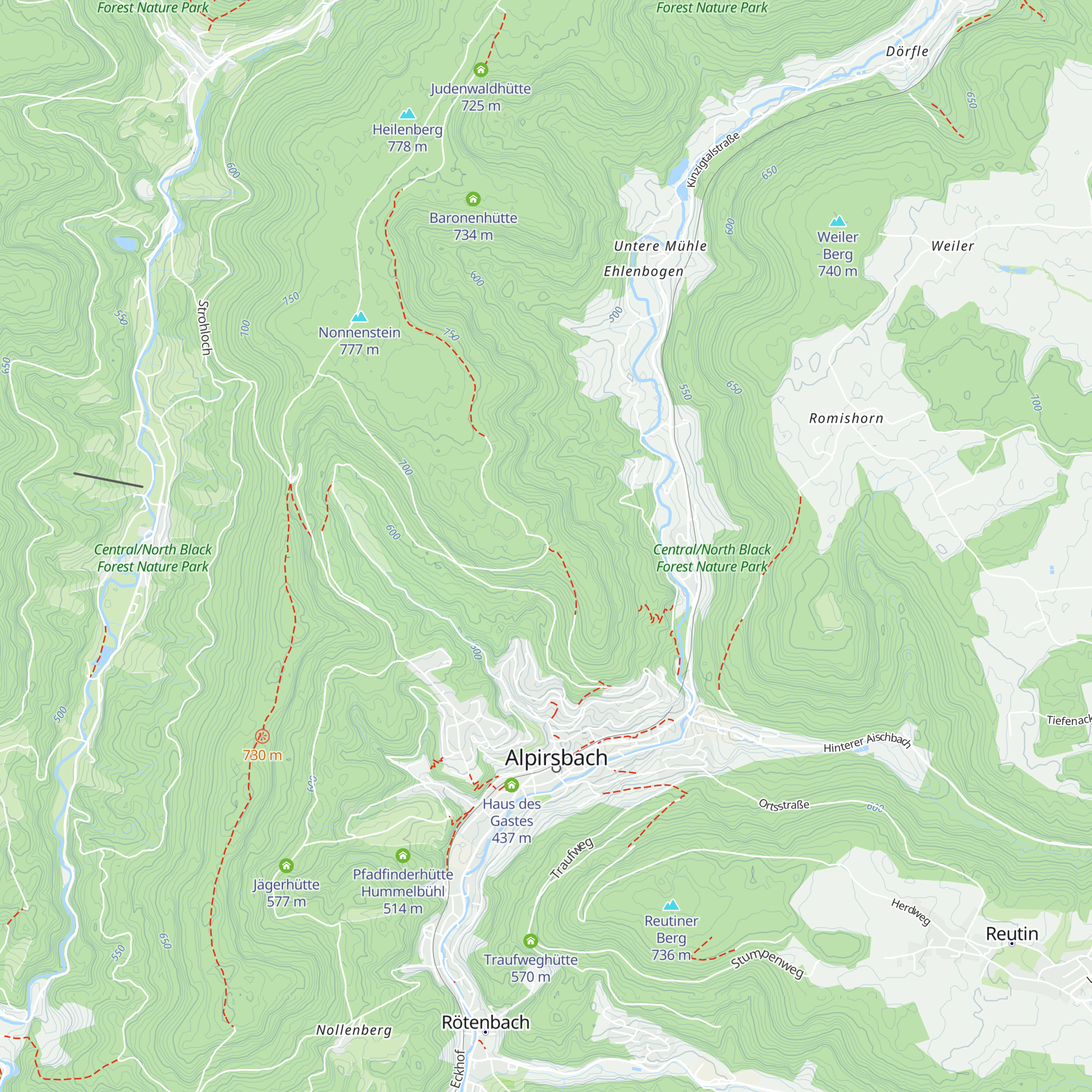Heilenbergerhütte map