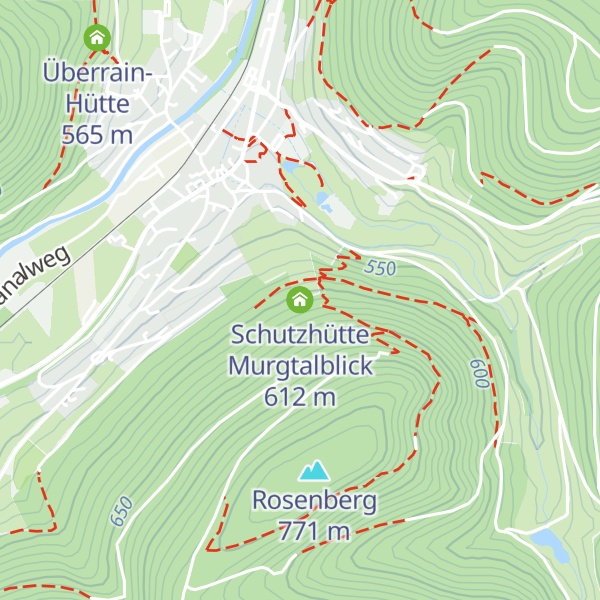 Map of Schutzhütte Murgtalblick