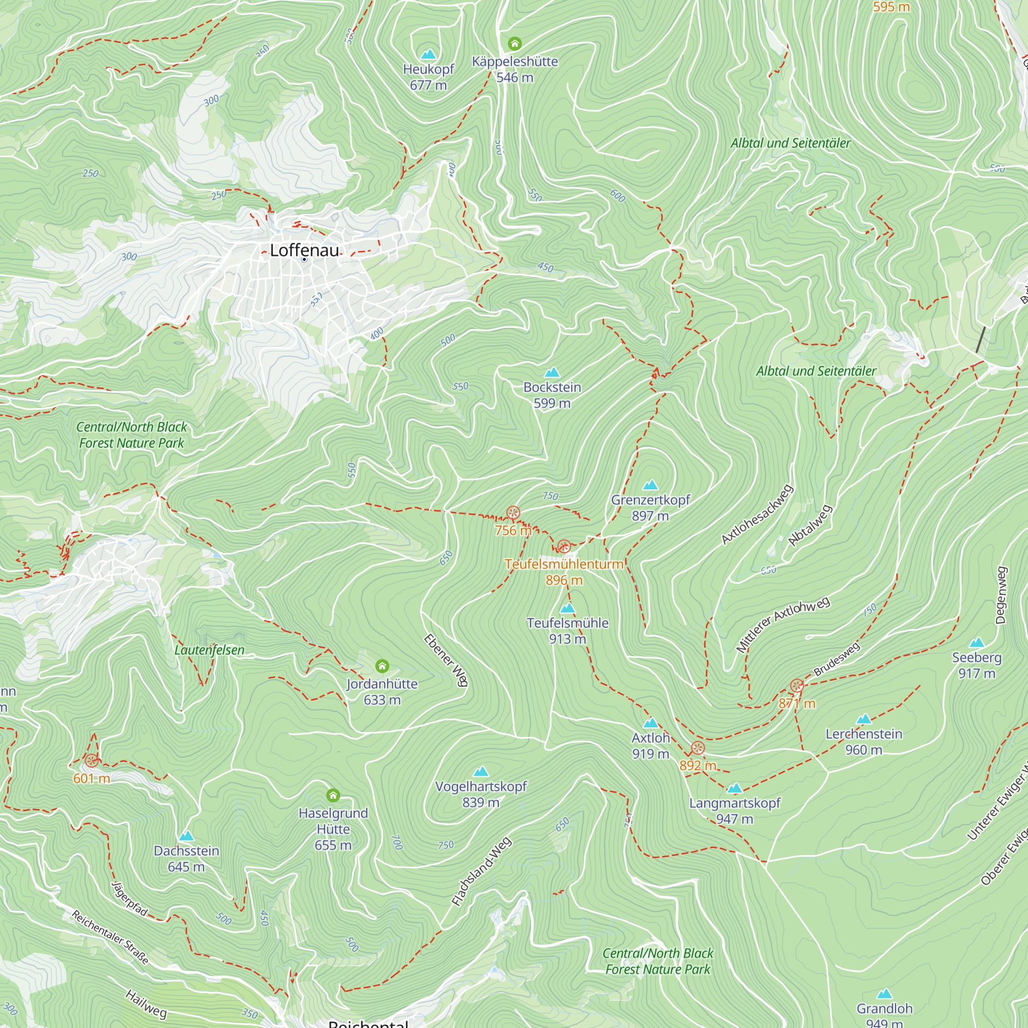 Michelsrank Hütte map