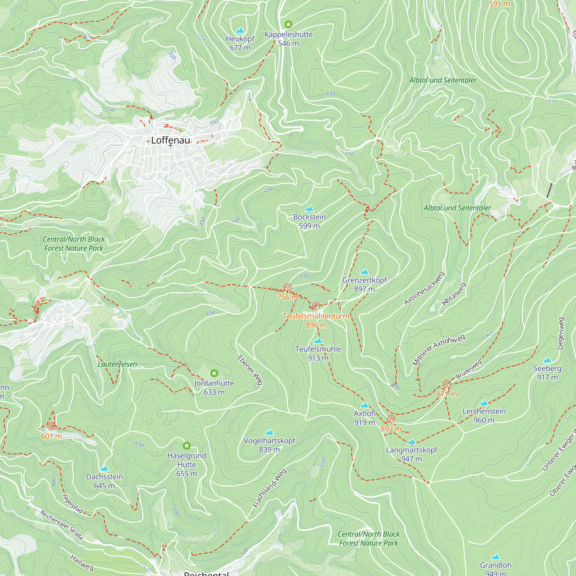 Michelsrank Hütte map