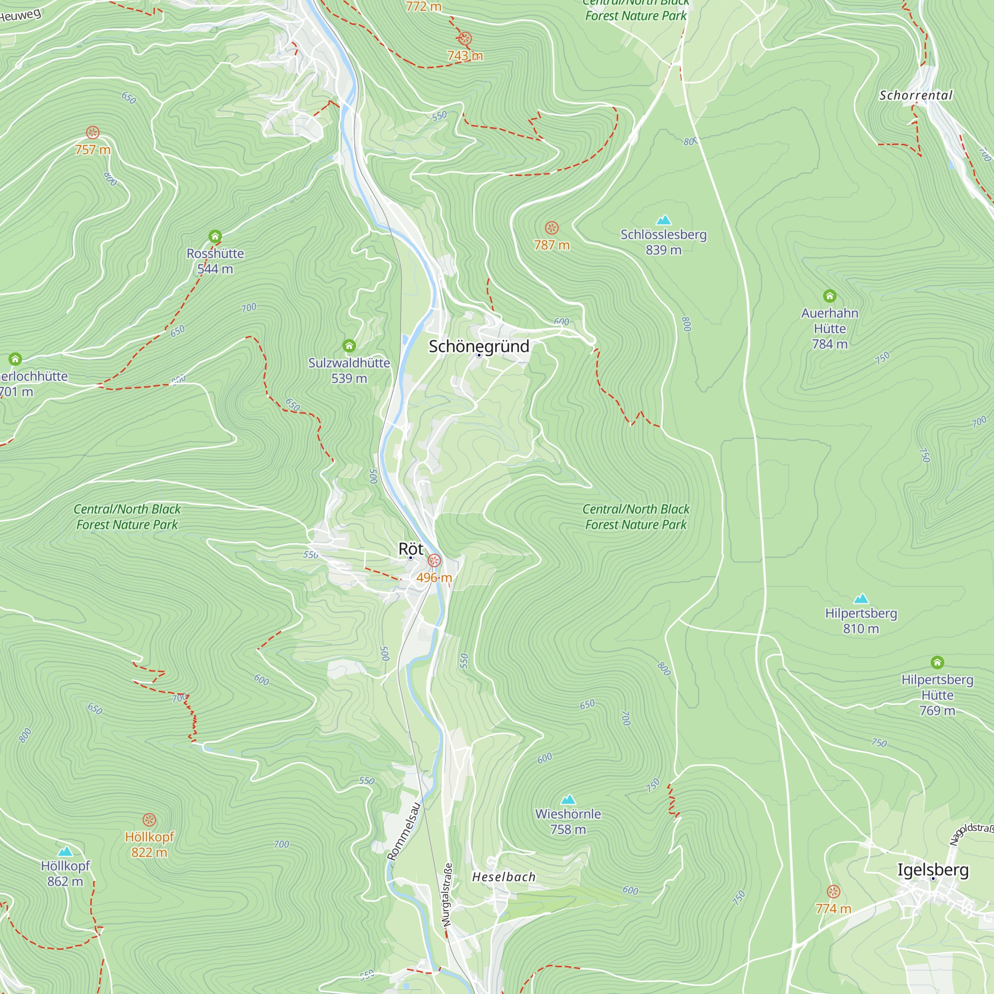 Bäumlesacker  Hütte map