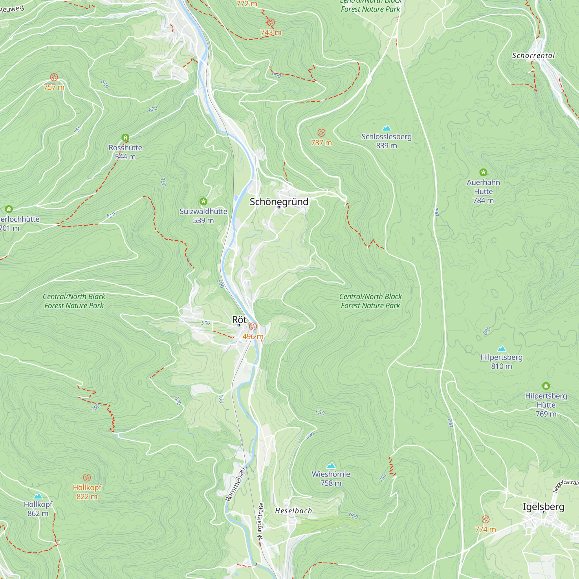 Bäumlesacker  Hütte map