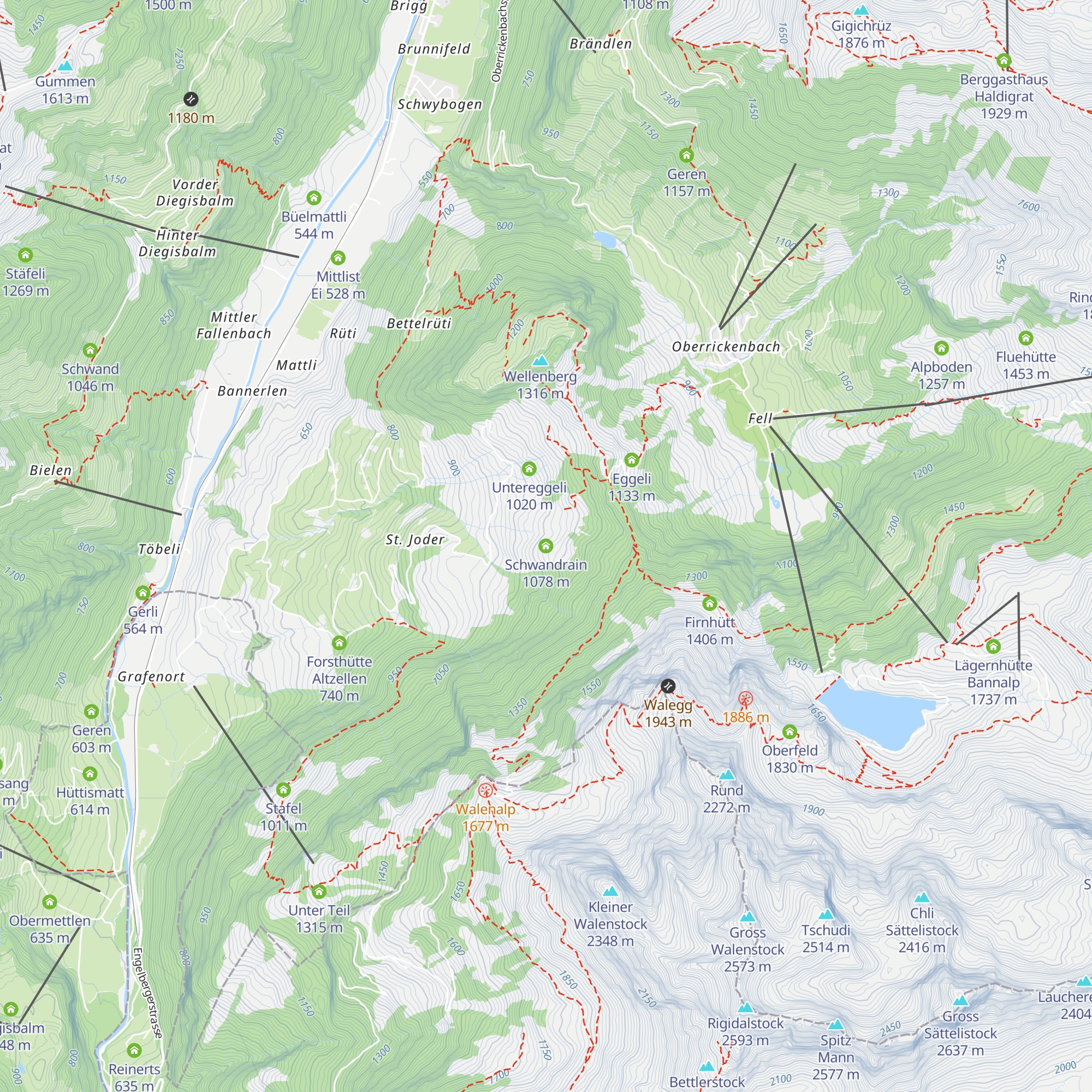 Schwandrain map