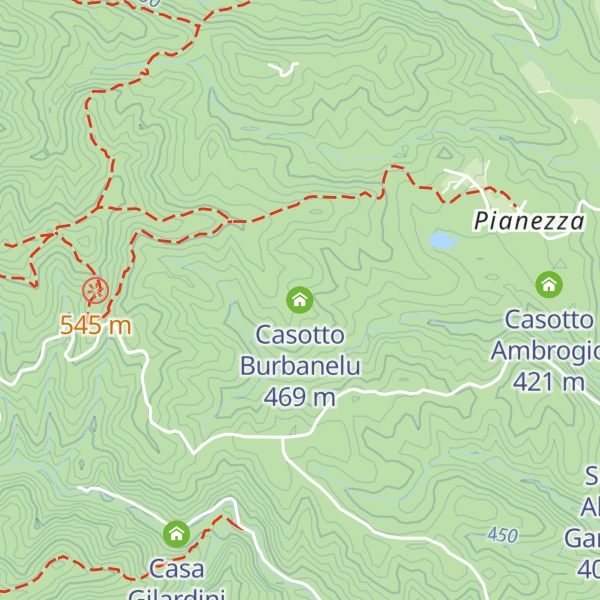 Map of Casotto Burbanelu