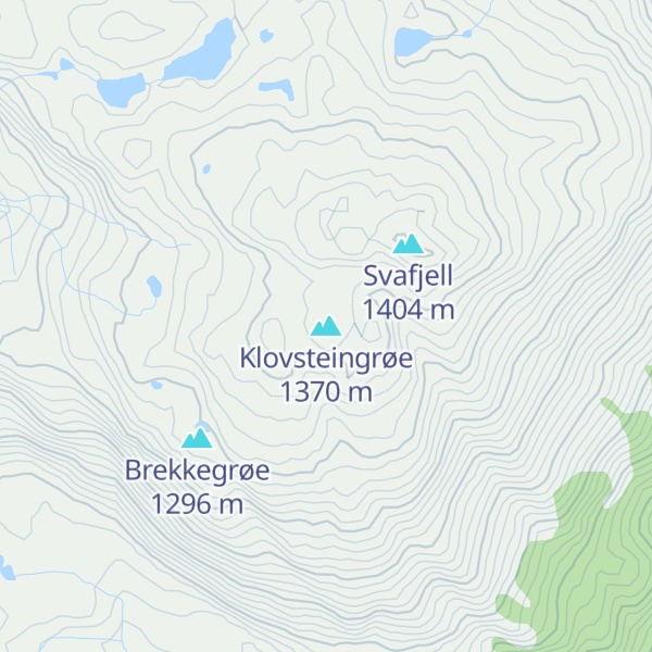 Map of Klovsteingrøe