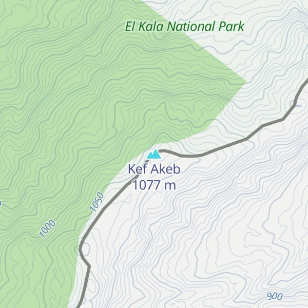 Map of Kef Akeb