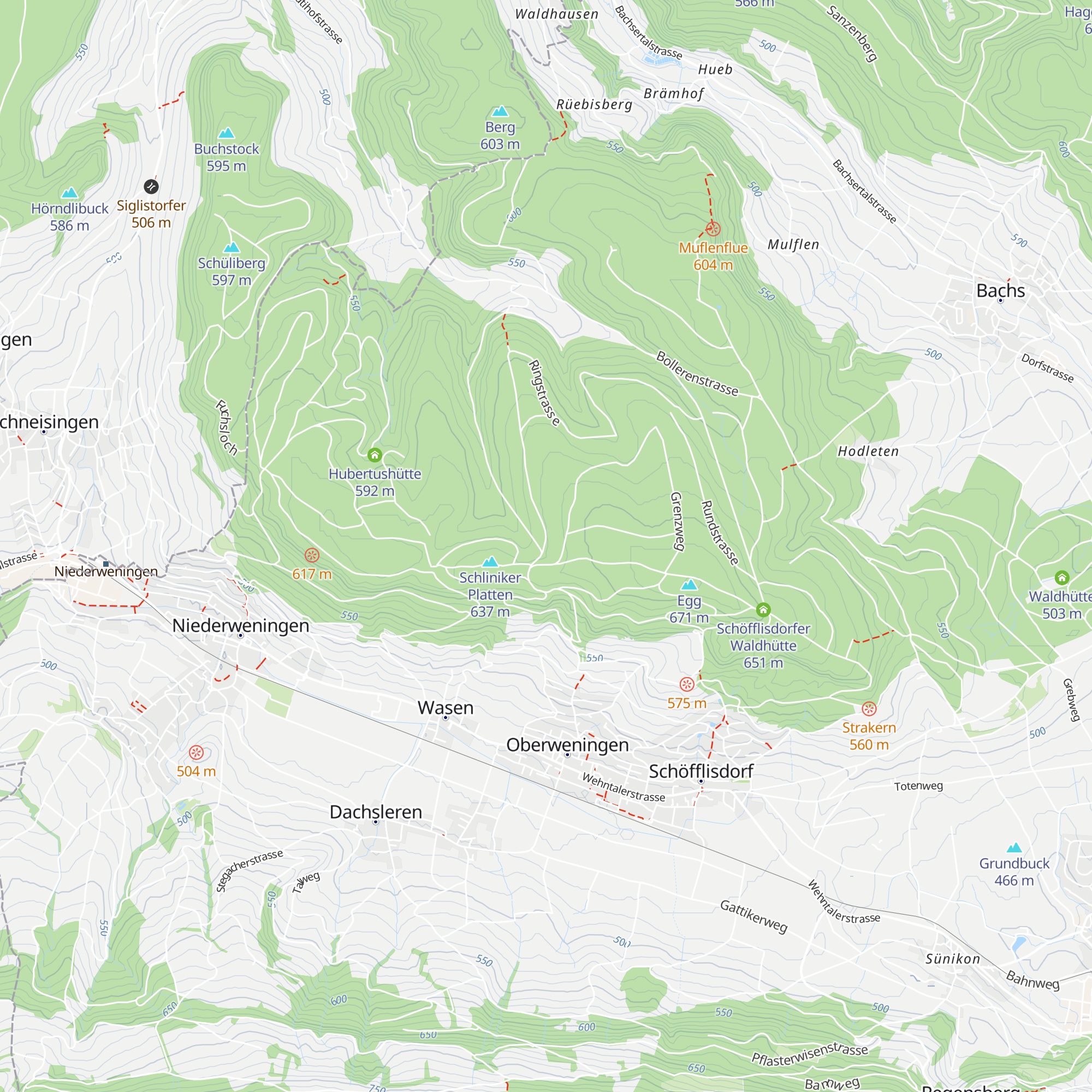 Oberweninger Waldhütte map