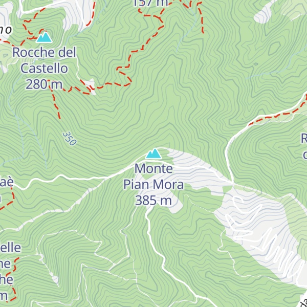Map of Monte Pian Mora