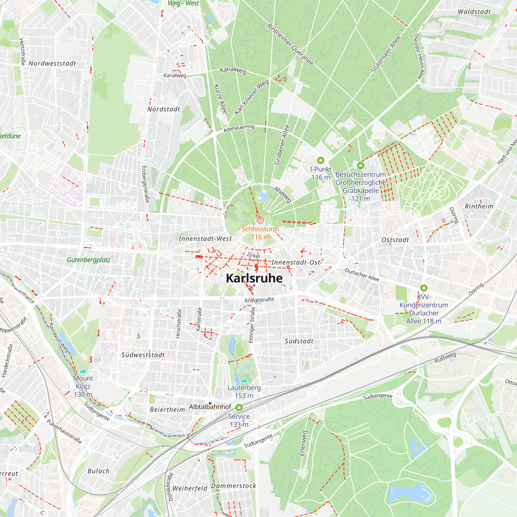 Schaufenster Karlsruhe map