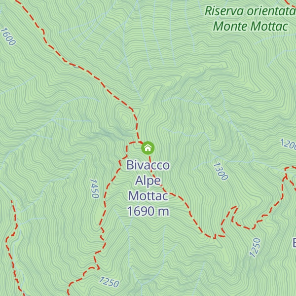 Map of Bivacco Alpe Mottac