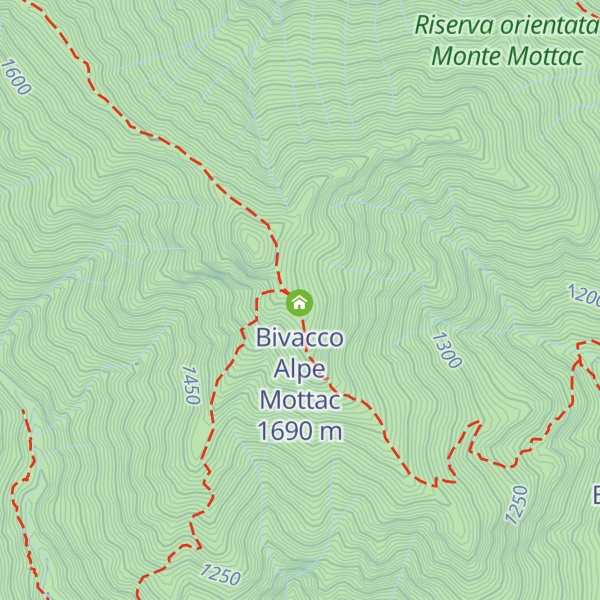 Map of Rifugio del Corpo Forestale