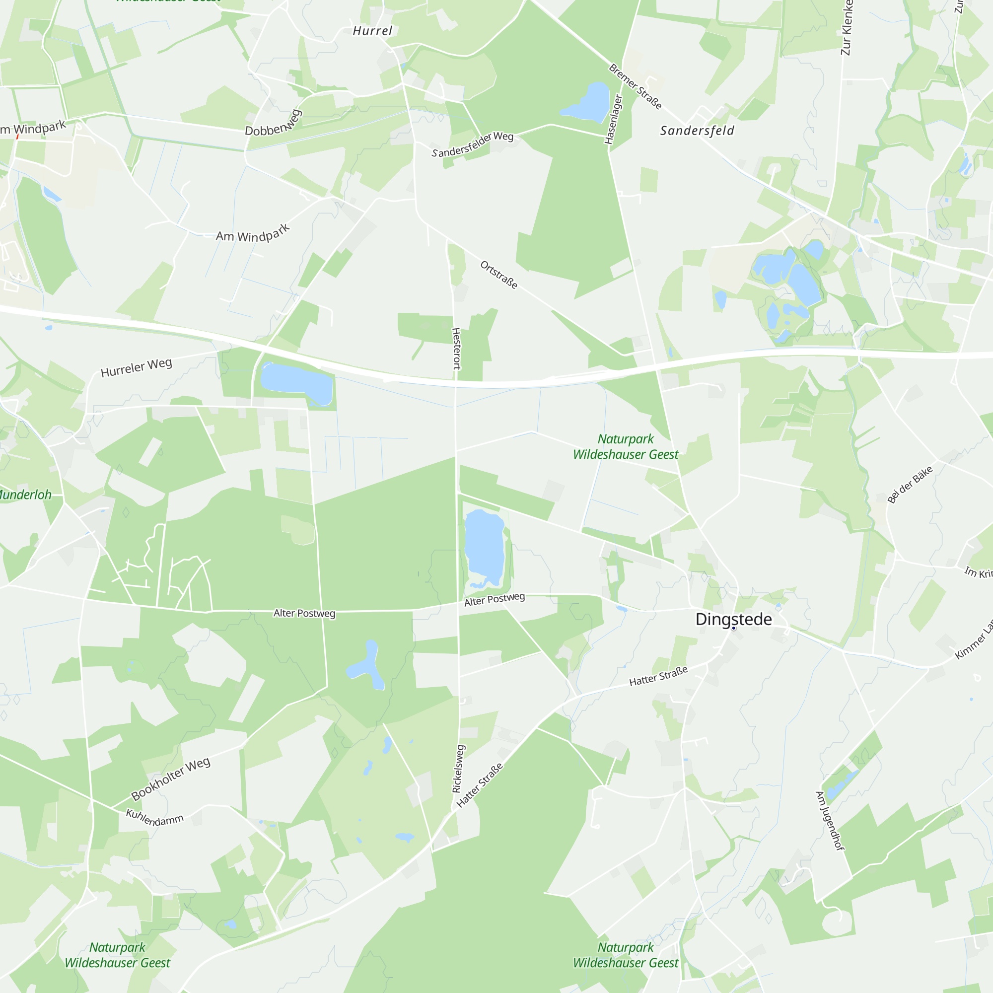Jagdhütte Dingstede map