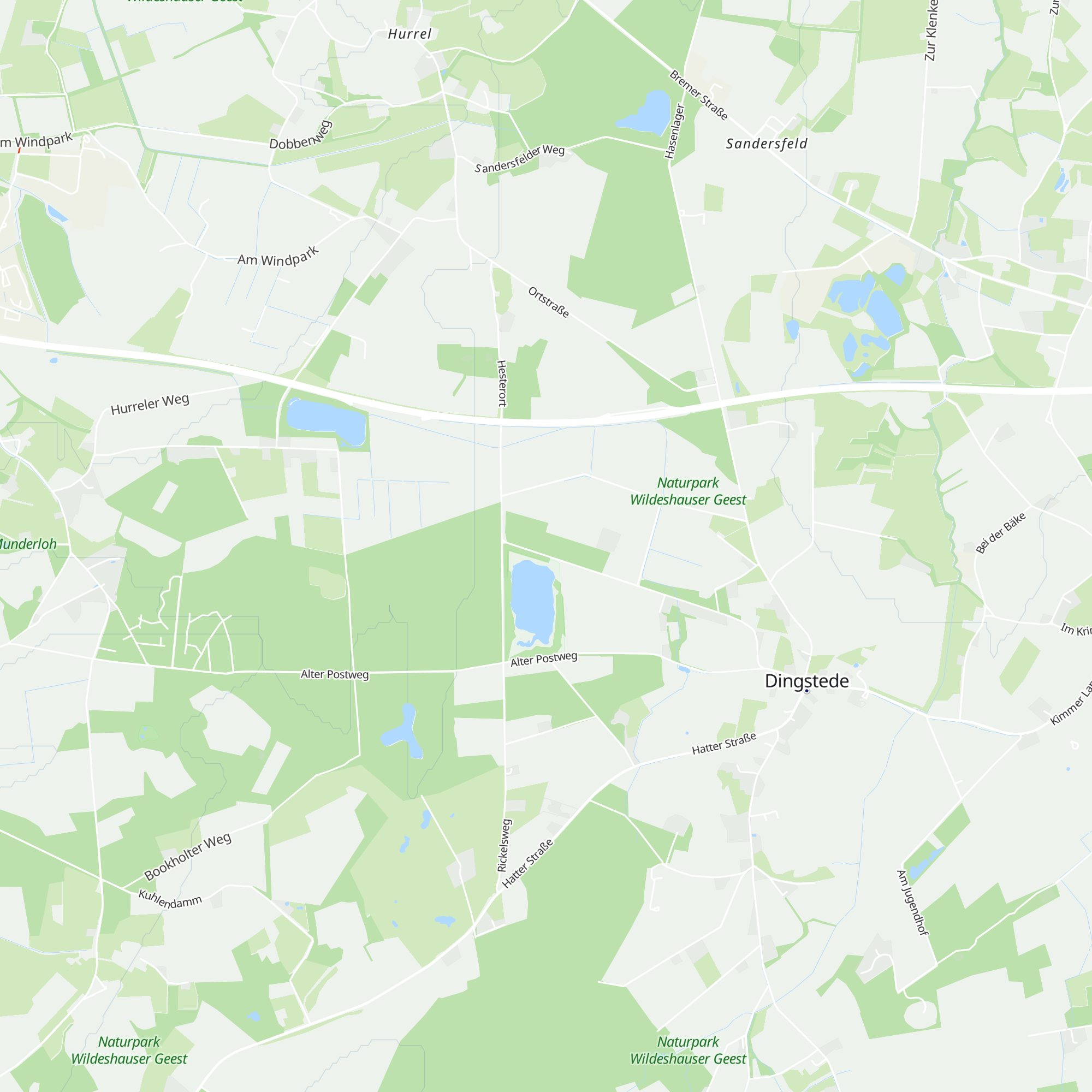 Jagdhütte Dingstede map
