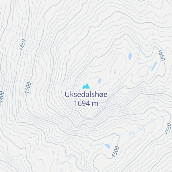 Map of Uksedalshøe
