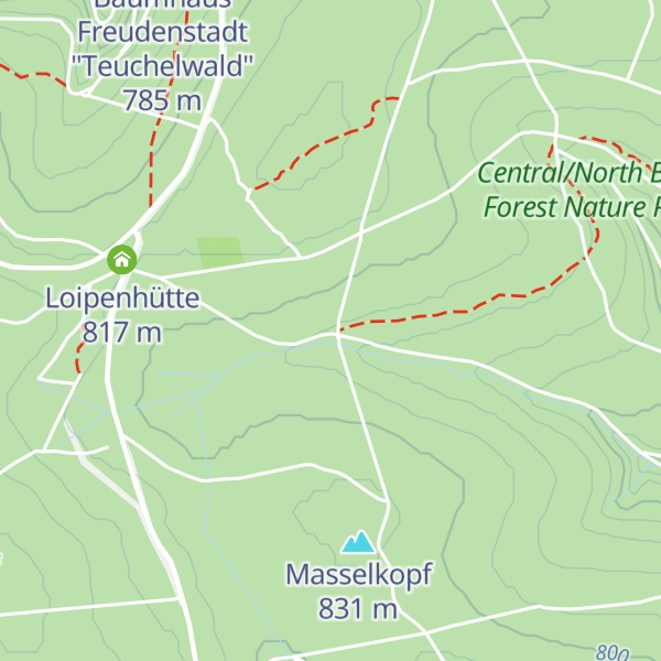 Map of Sauteichhütte