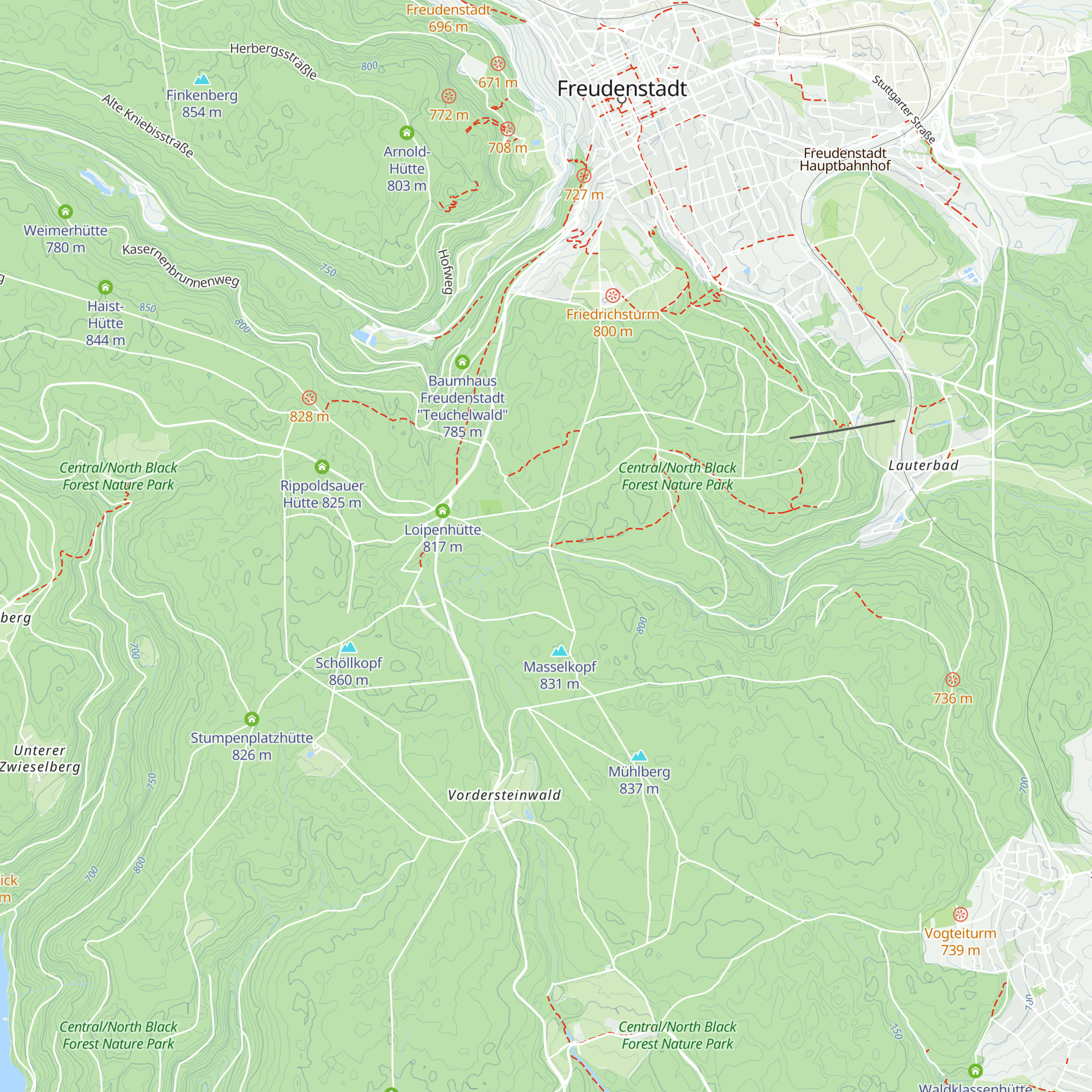 Sauteichhütte map
