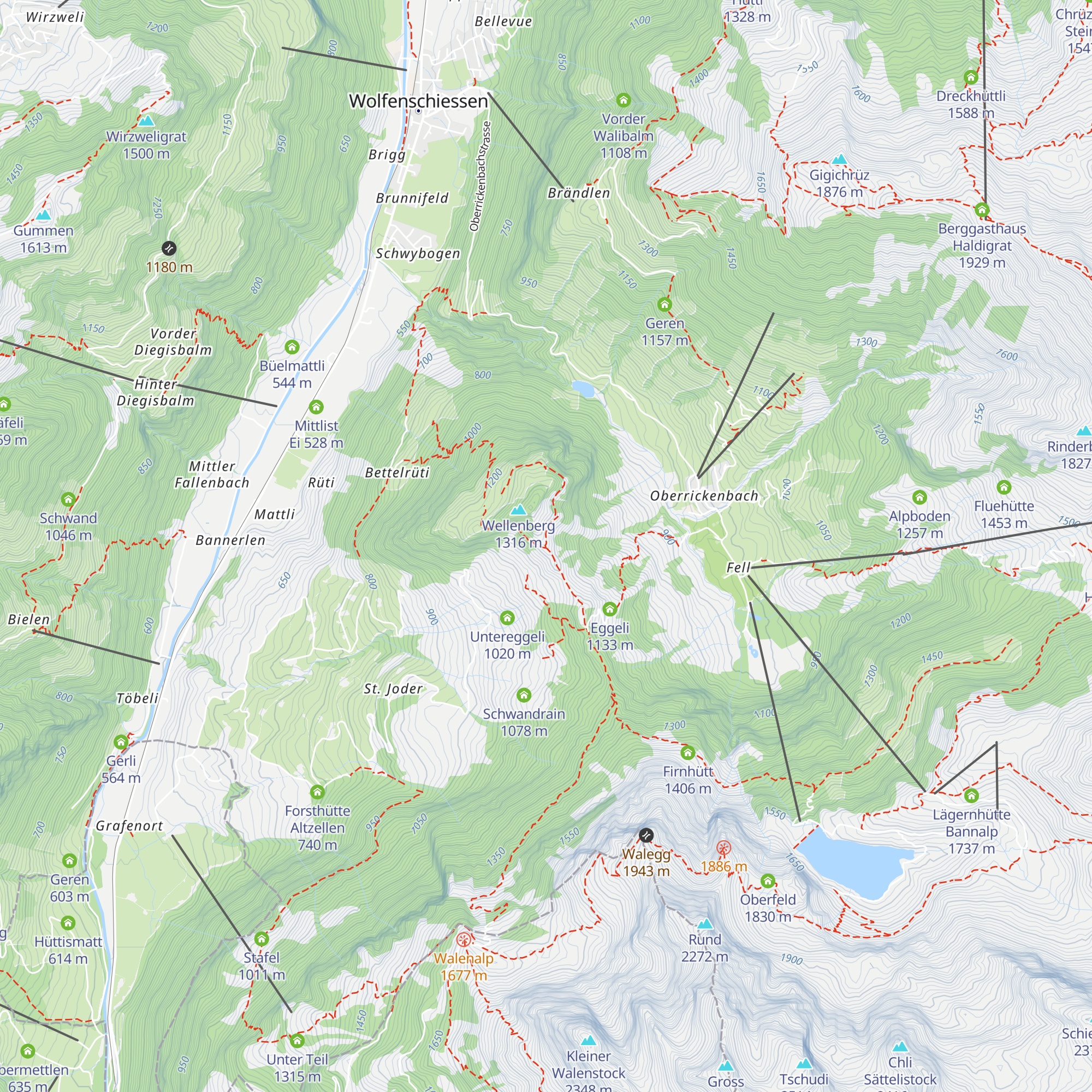 Vogelsmatt map