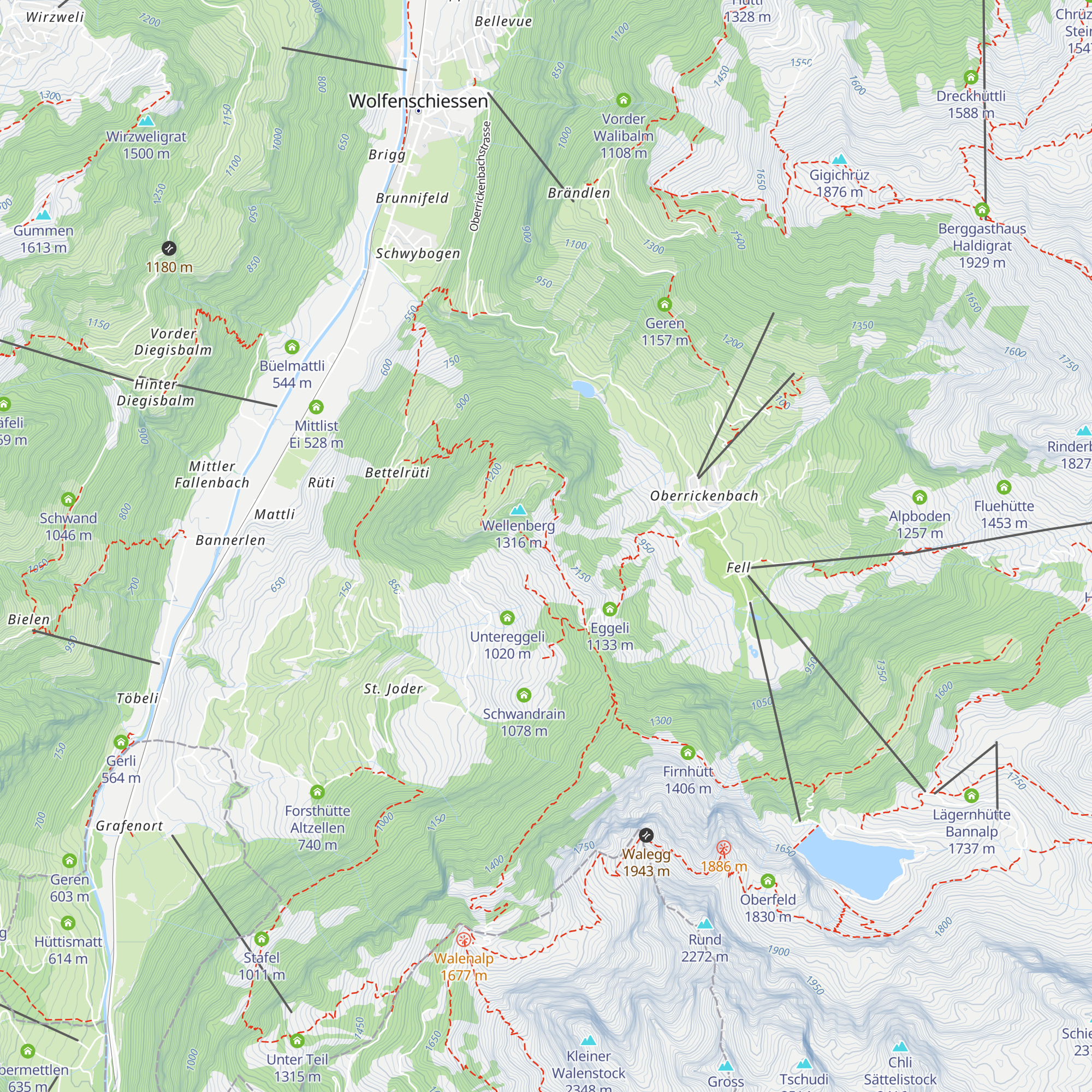 Vogelsmatt map