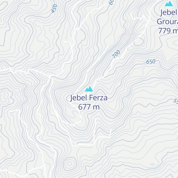 Map of Jebel Ferza