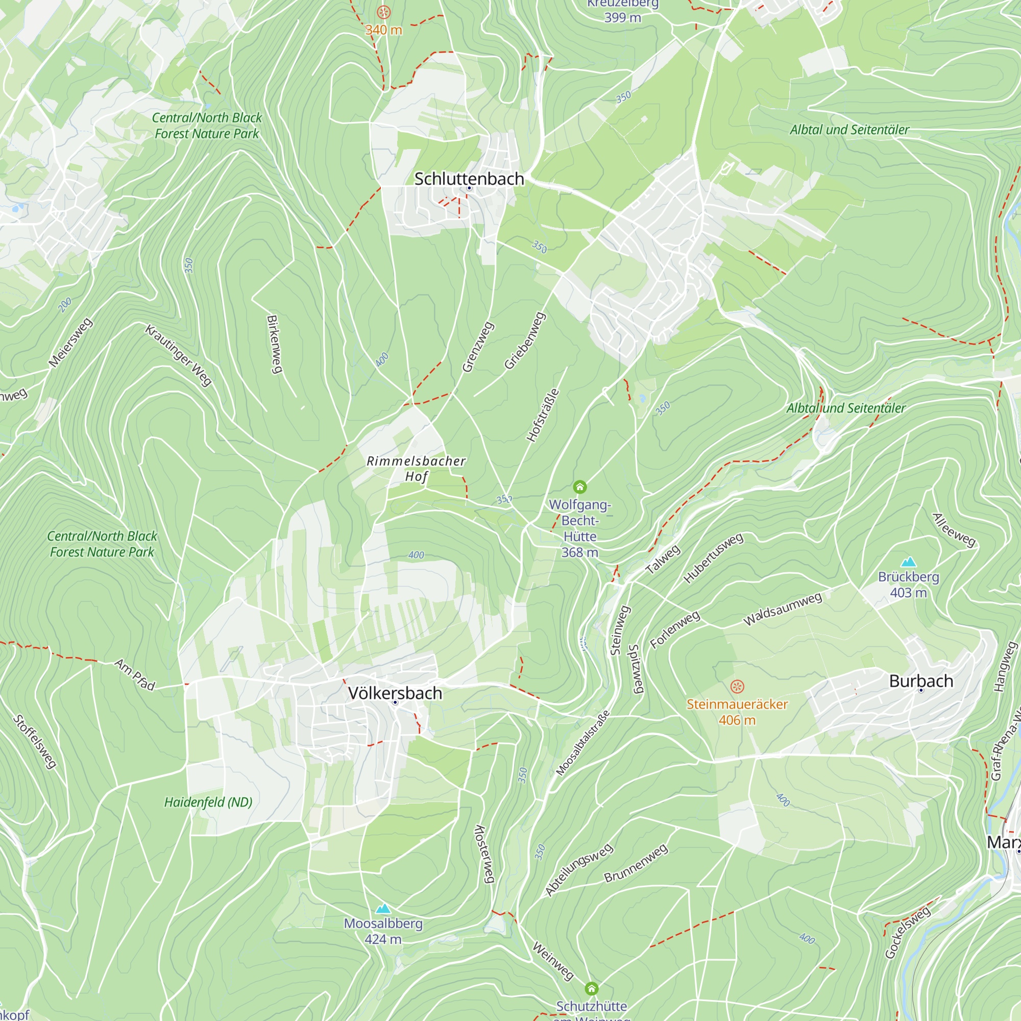 Tannbrunnenhütte map