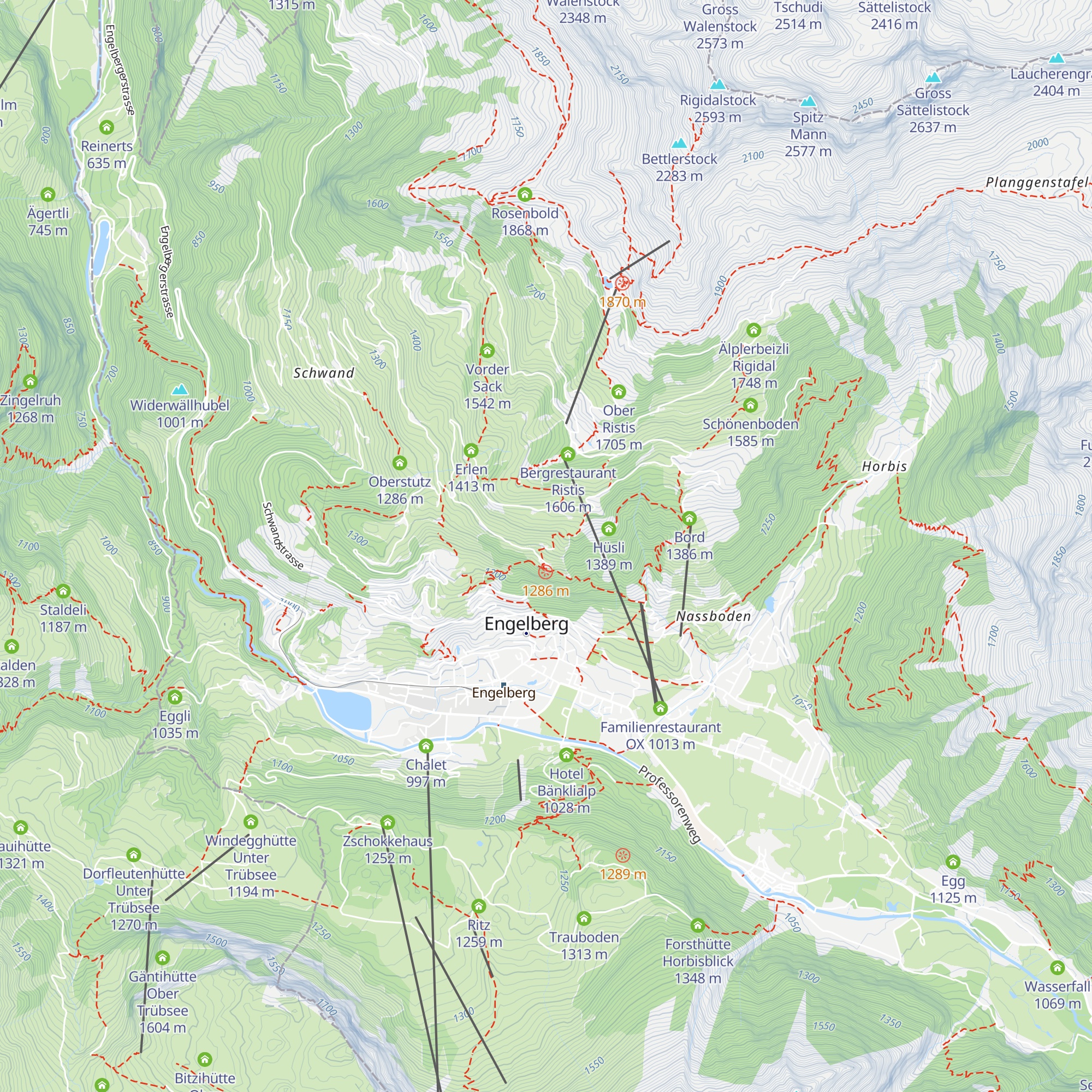 Unterflühmatt map