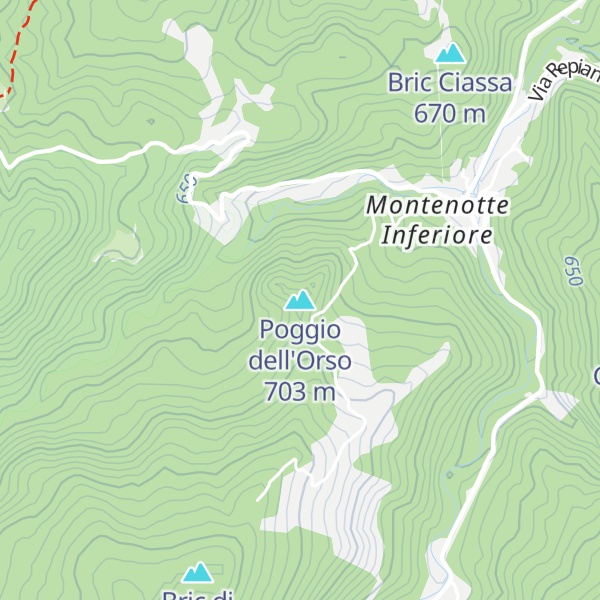 Map of Poggio dell'Orso