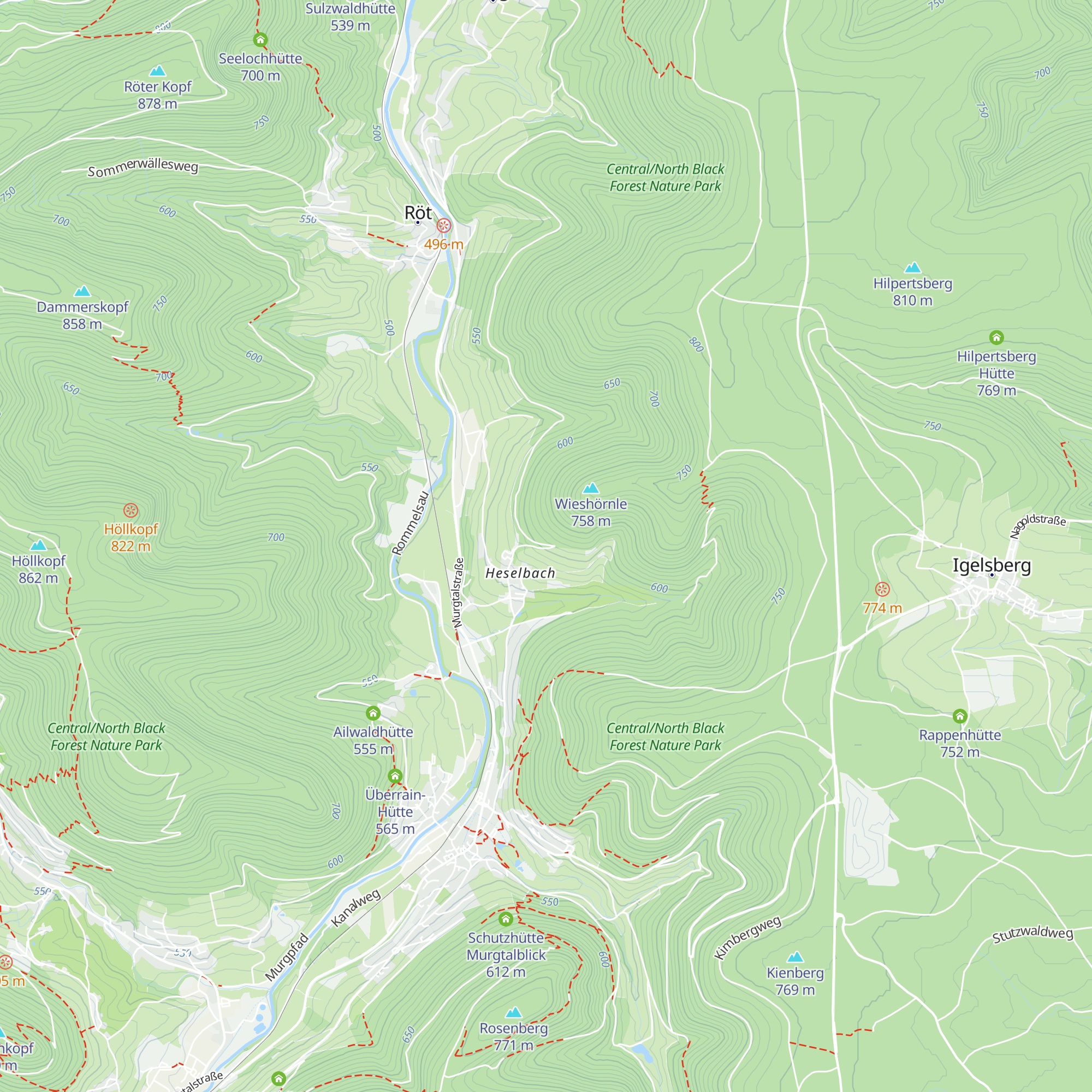 Heselbacher Hütte map