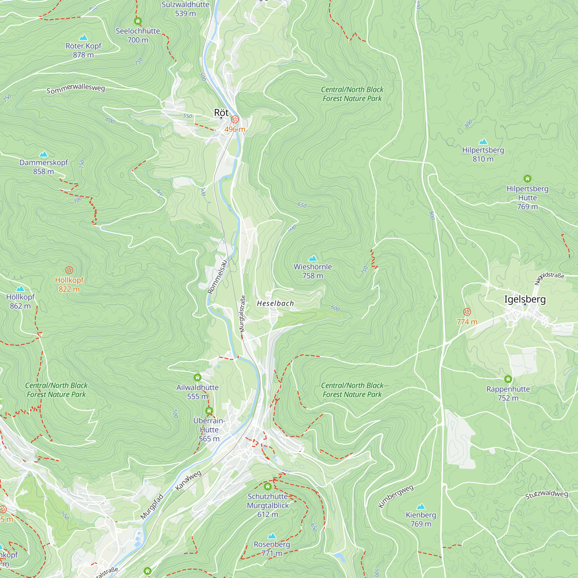 Heselbacher Hütte map